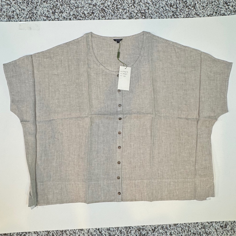 Vivid Linen Top - Picture 5 of 6